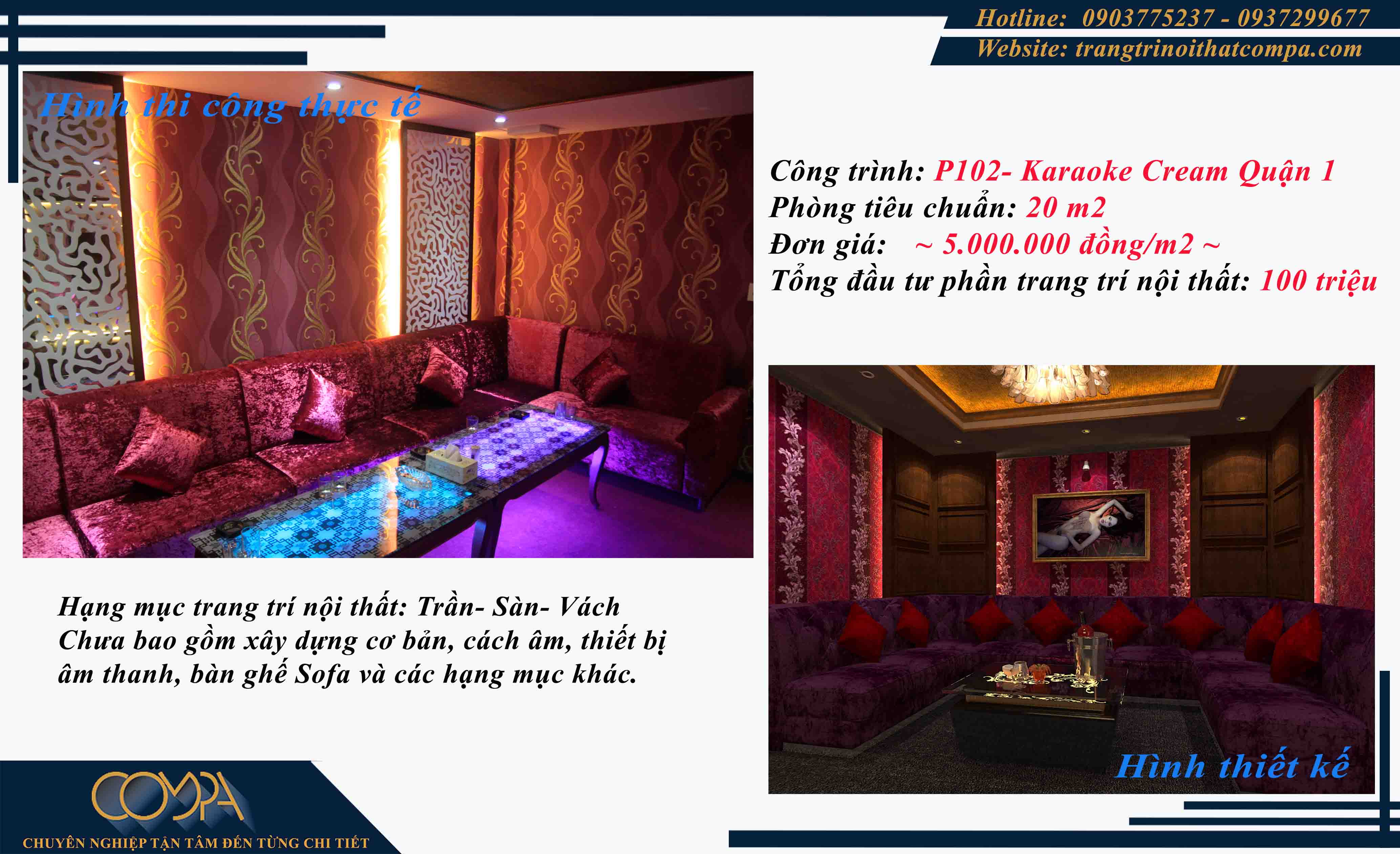 Báo giá thi công phòng karaoke phòng tiêu chuẩn Báo giá thi công phòng karaoke phòng tiêu chuẩn