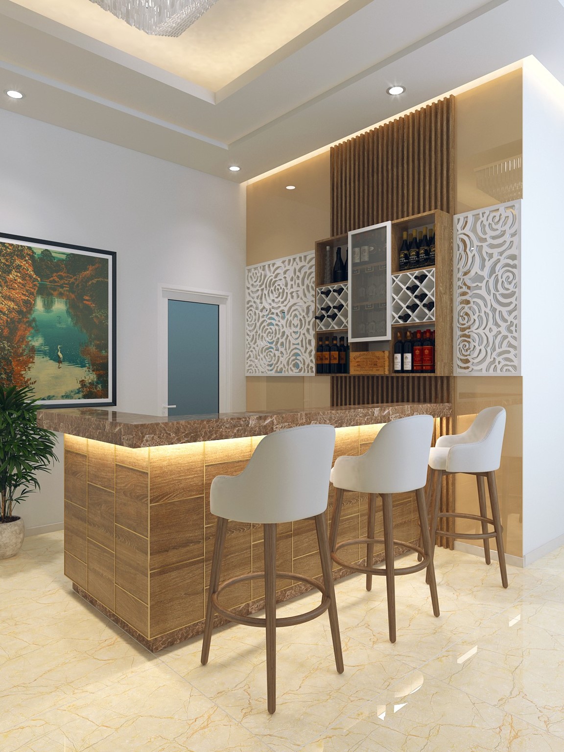 Hình thiết kế nội thất nhà phố hiện đại 6 Hình thiết kế nội thất nhà phố hiện đại 6