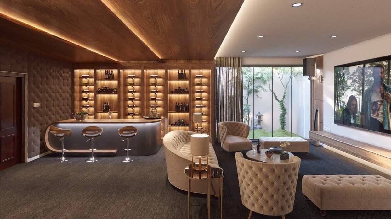 Hình thiết kế nội thất phòng nghe nhạc gia đình đạt chuẩn 2