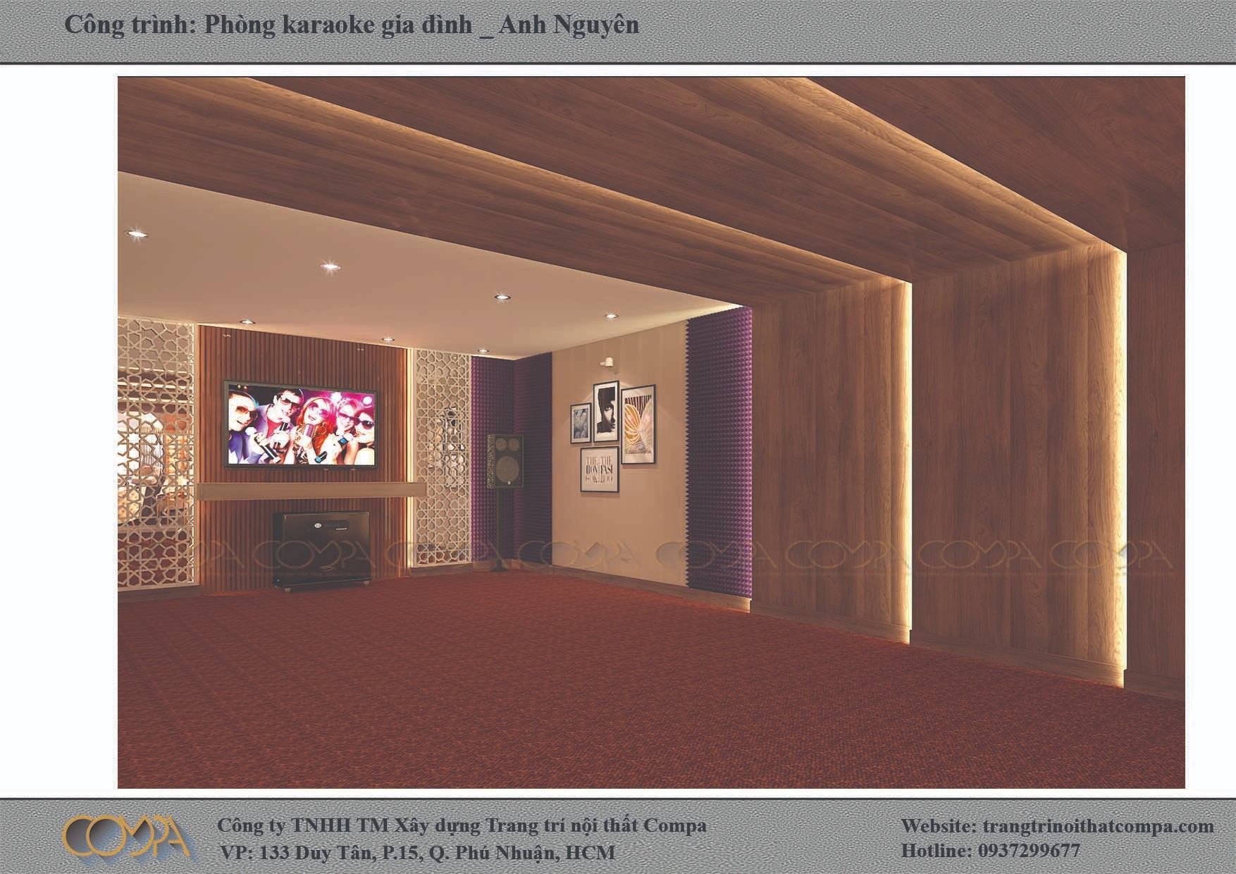 Hình thiết kế nội thất phòng nghe nhạc gia đình đạt chuẩn 1 Hình thiết kế nội thất phòng nghe nhạc gia đình đạt chuẩn 1