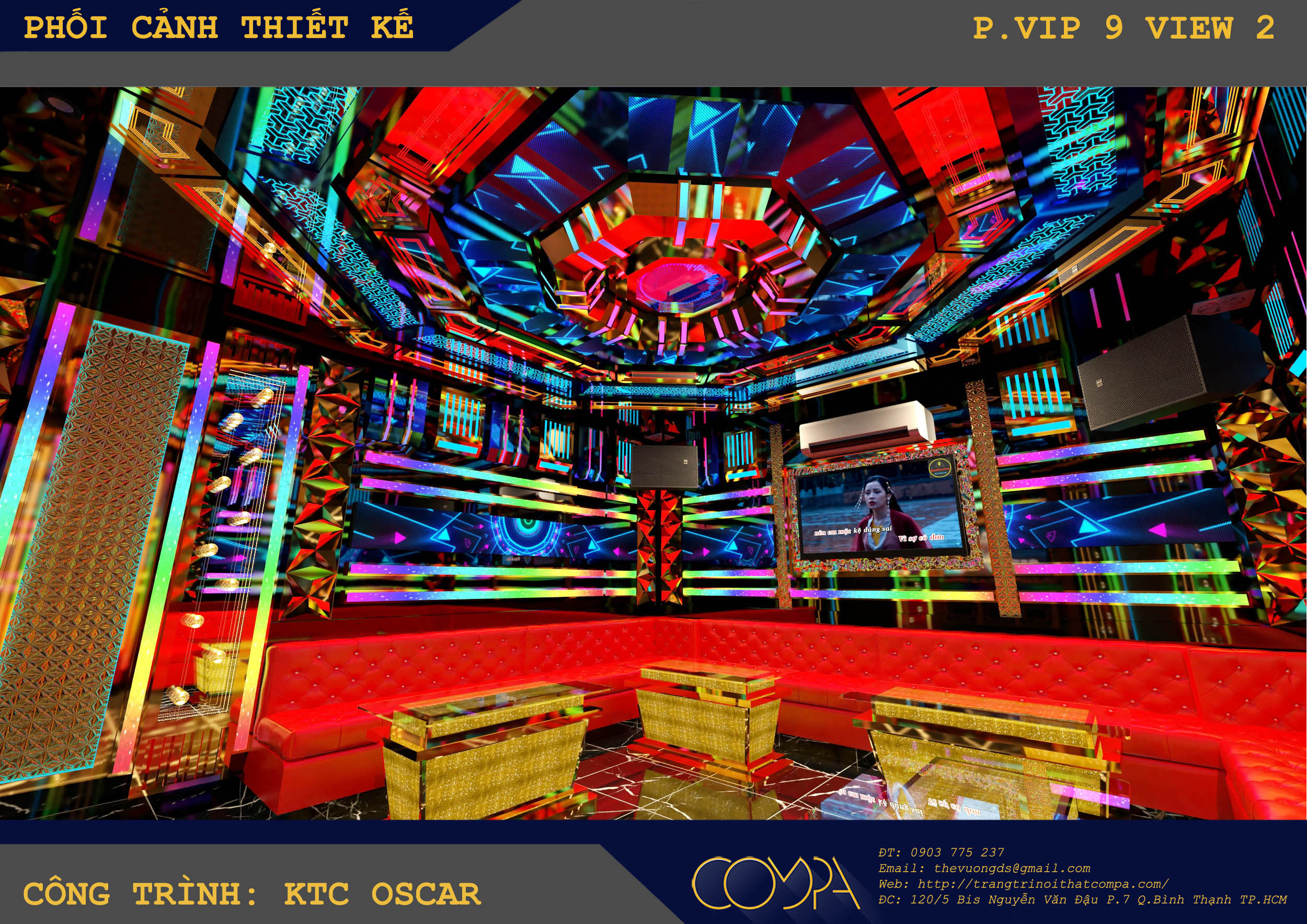 Mẫu thiết kế thi công phòng karaoke chuyên nghiệp