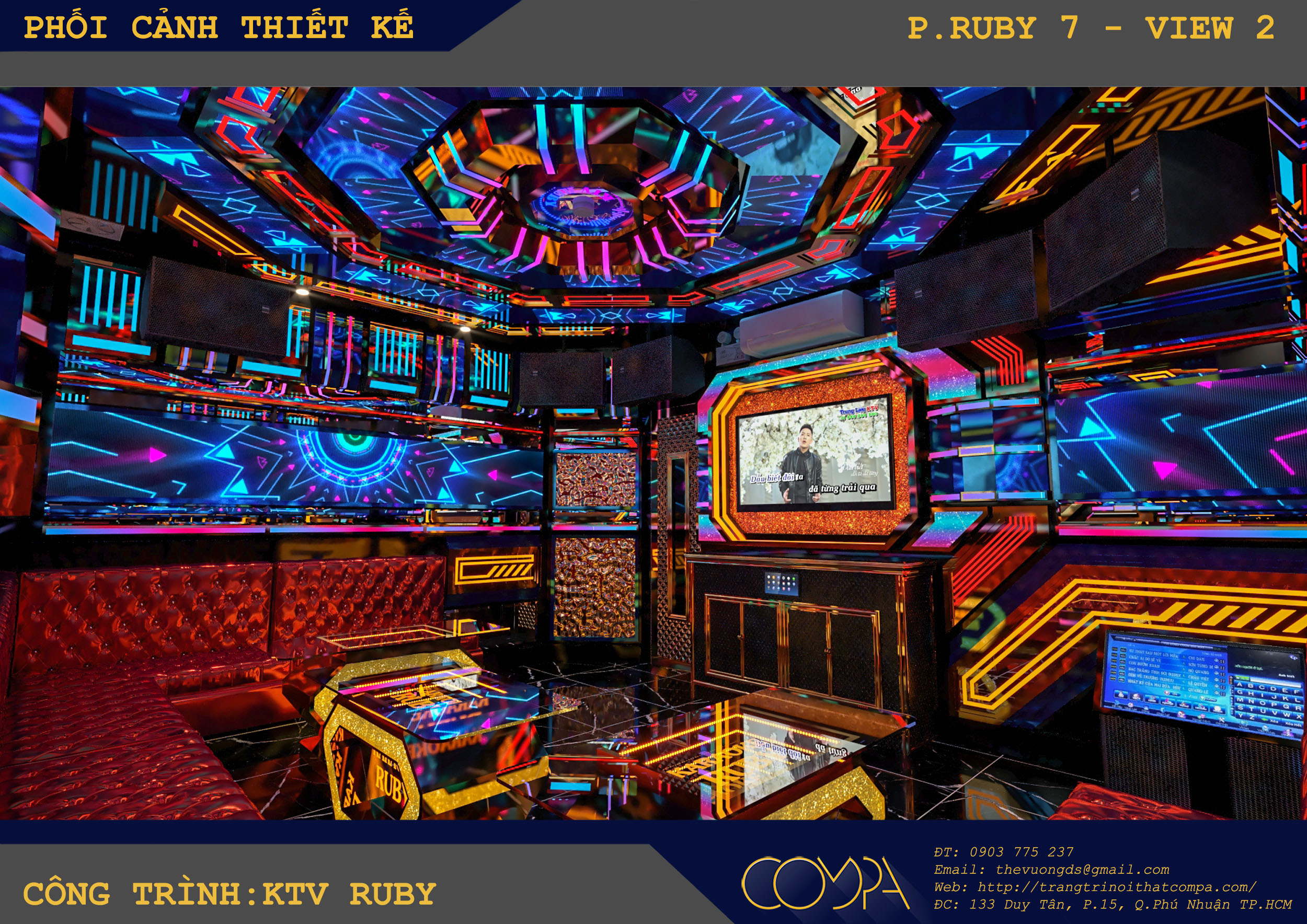 Hình thiết kế phòng karaoke chuyên nghiệp 5 Hình thiết kế phòng karaoke chuyên nghiệp 5