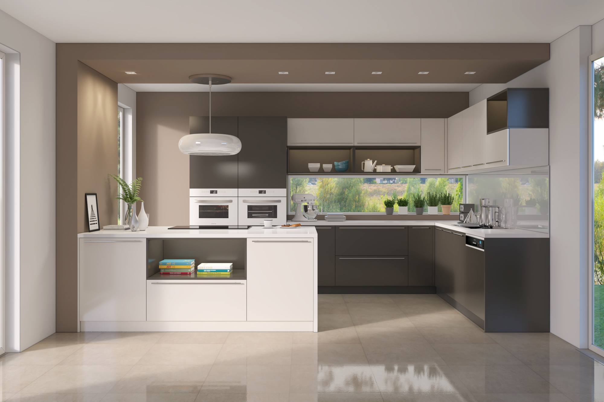 Mẫu tủ bếp gỗ công nghiệp An Cường mẫu 3