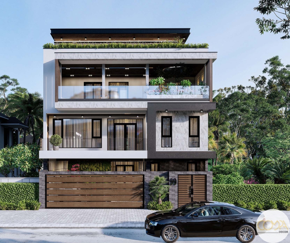 Mẫu thiết kế nội thất nhà phố phong cách hiện đại