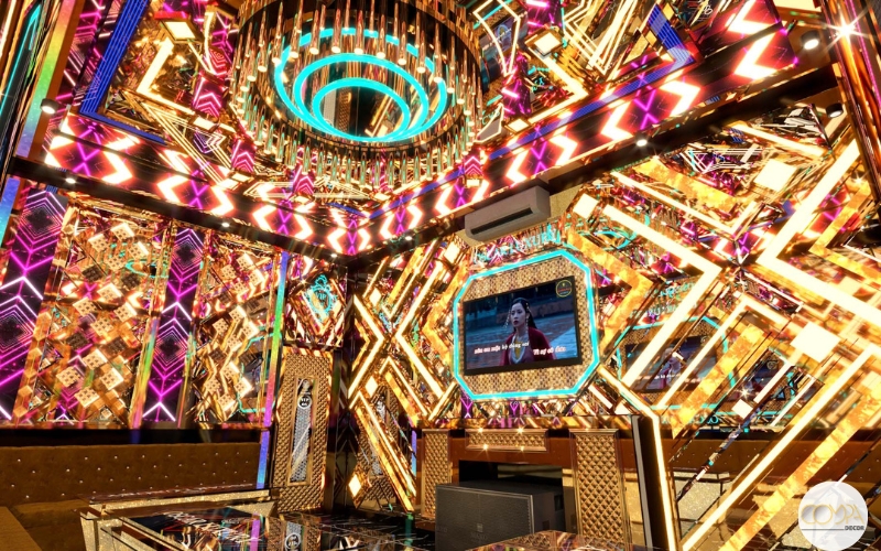 Hình ảnh thi công thực tế phòng Karaoke