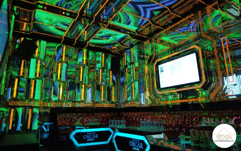 Hình ảnh thi công thực tế phòng karaoke Oscar Hình ảnh thi công thực tế phòng karaoke Oscar