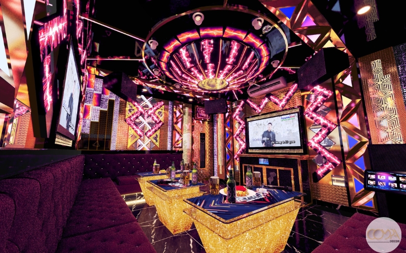 Hình ảnh thi công thực tế karaoke Pandora