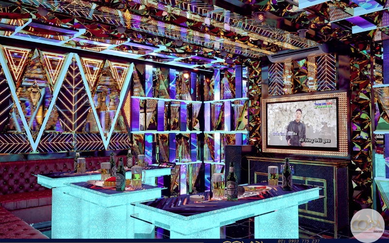 Hình ảnh thi công thực tế karaoke Pandora