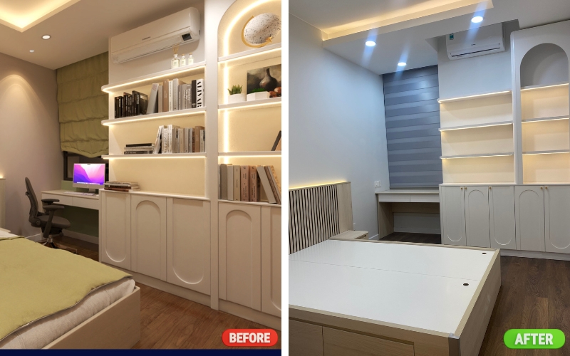 Hình ảnh thi công thực tế căn hộ Opal Hình ảnh thi công thực tế căn hộ Opal