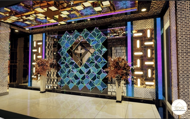 Mẫu thiết kế sảnh hành lang karaoke luxury Mẫu thiết kế sảnh hành lang karaoke luxury