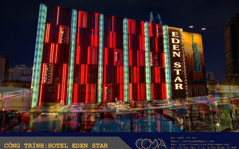 Hình ảnh thi công thực tế khách sạn Eden Star