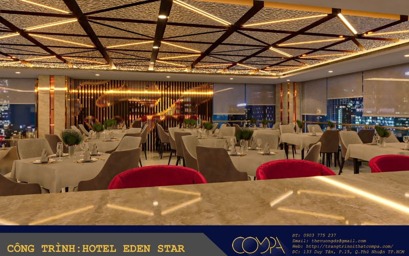 Hình ảnh thi công thực tế khách sạn Eden Star