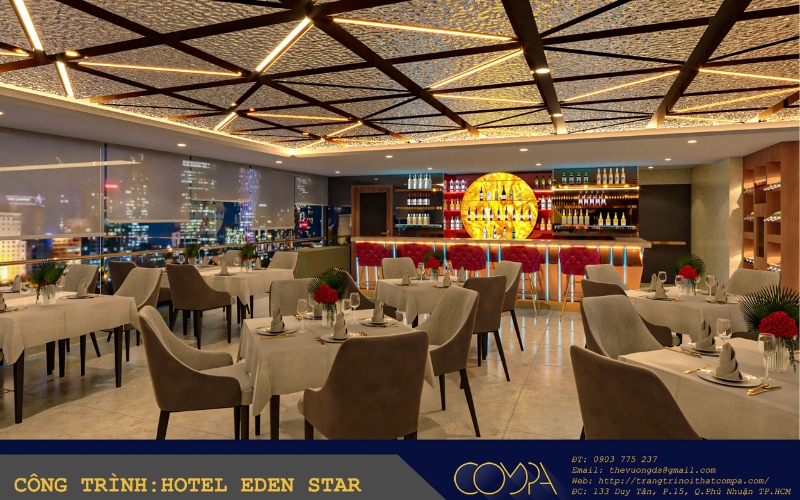 Hình ảnh thi công thực tế khách sạn Eden Star