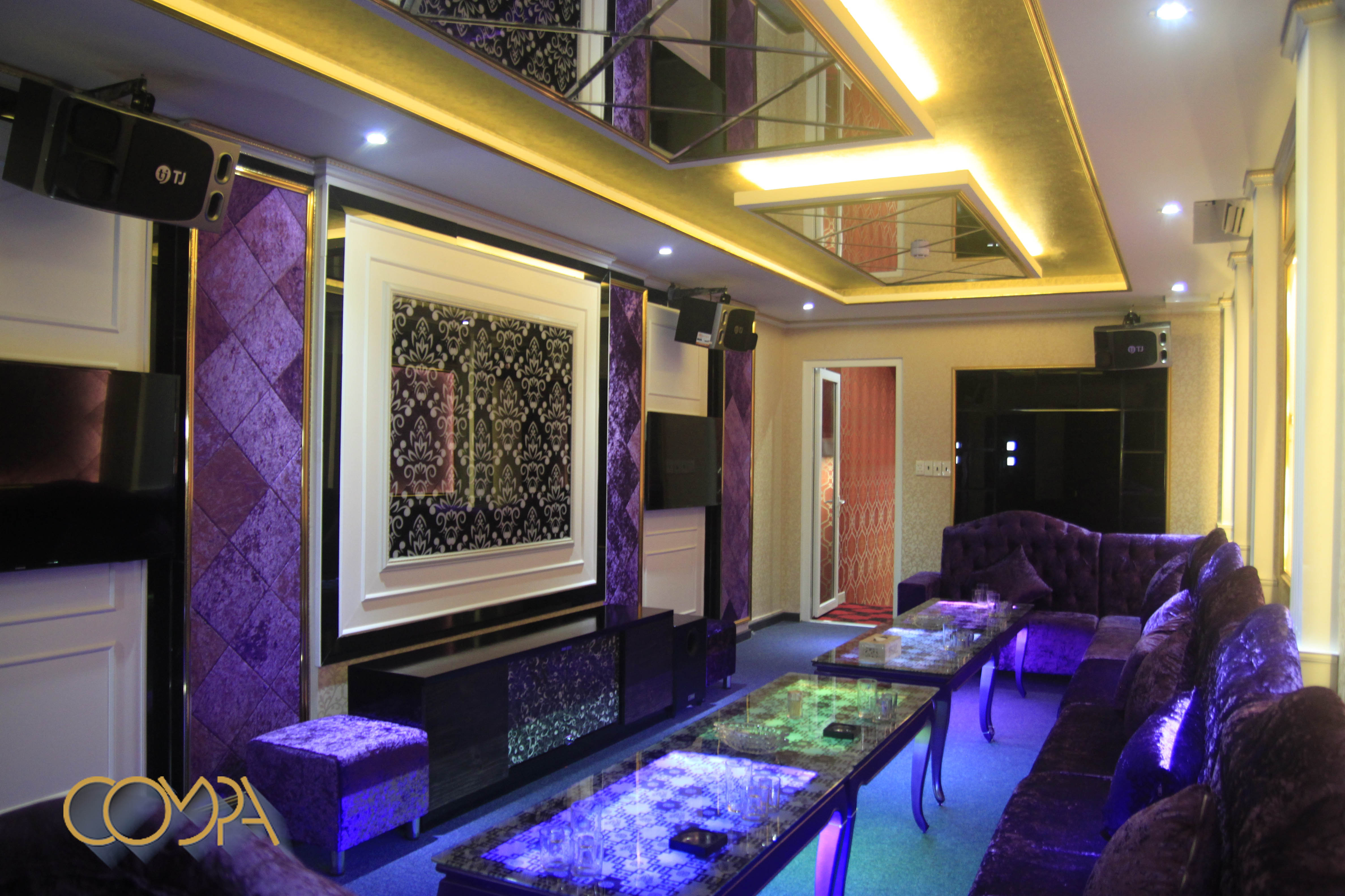 Hình thi công phòng karaoke phong cách hiện đại Hình thi công phòng karaoke phong cách hiện đại