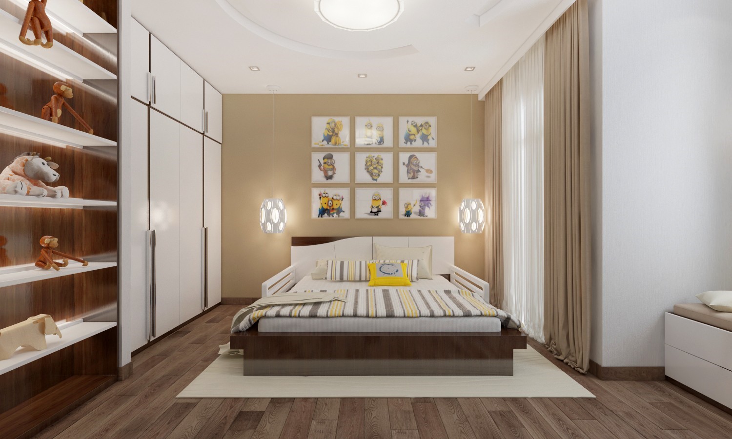 Hình thiết kế nhà phố hiện đại anh Hảo 12