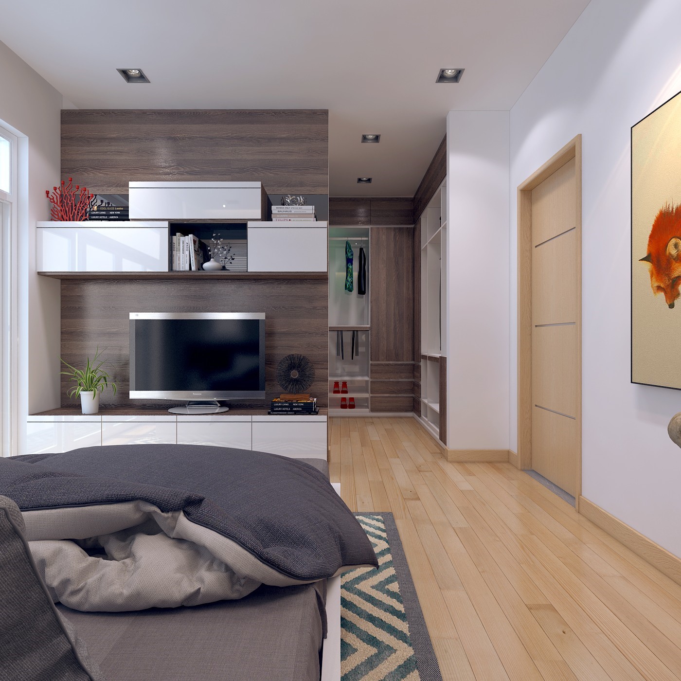 Hình thiết kế nhà phố hiện đại anh Hảo 7