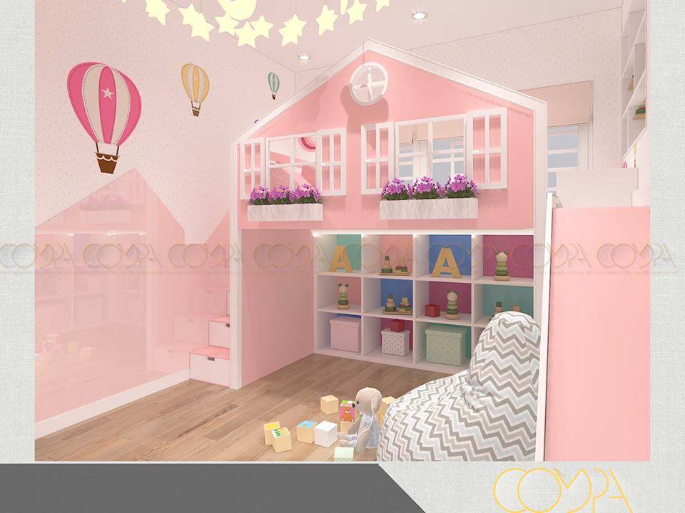 Hình thiết kế phòng cho bé gái 6 Hình thiết kế phòng cho bé gái 6