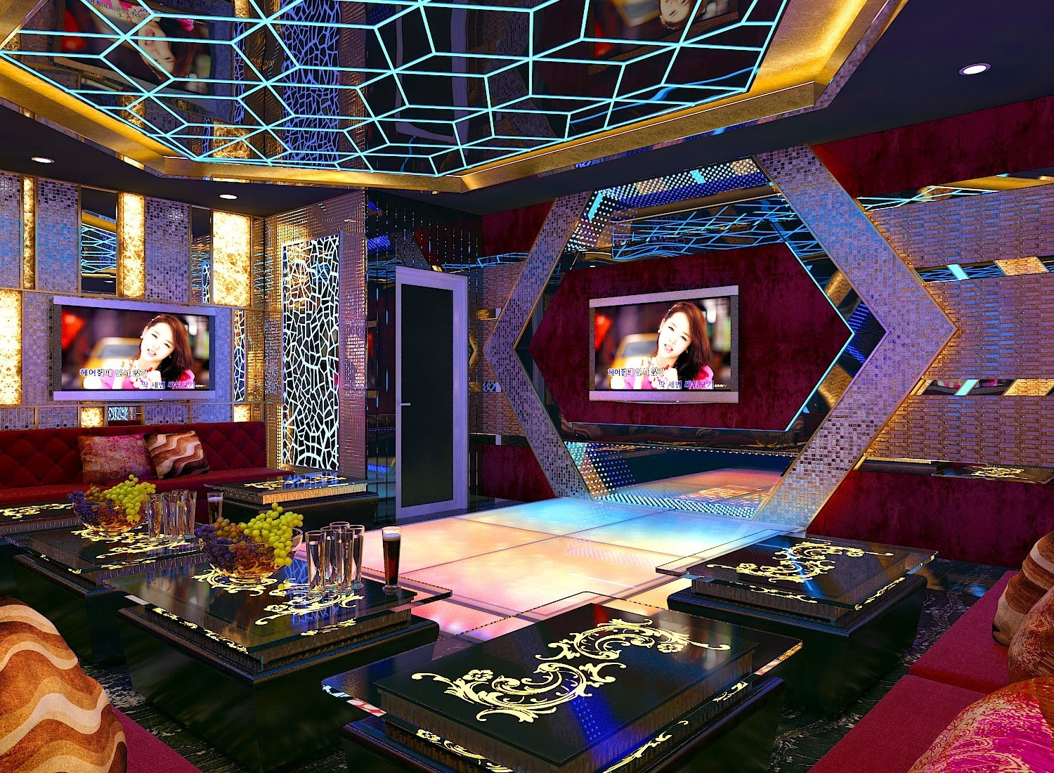 Hình thiết kế phòng karaoke gia đình 13 Hình thiết kế phòng karaoke gia đình 13