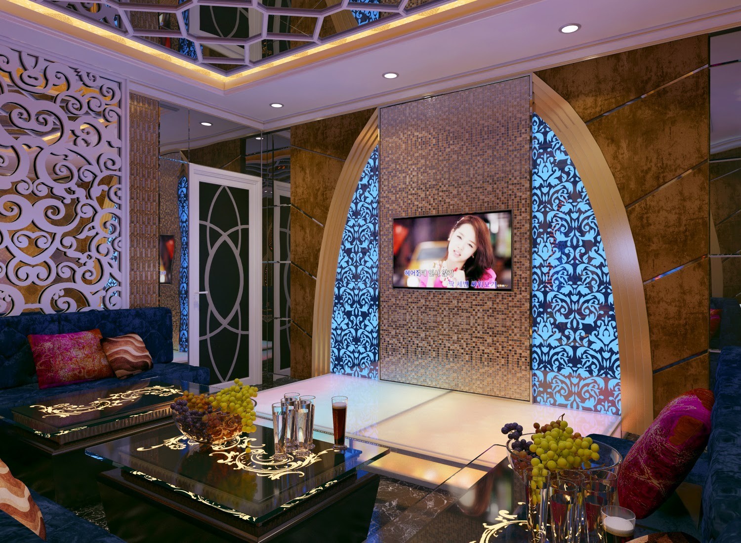 Hình thiết kế phòng karaoke gia đình 14 Hình thiết kế phòng karaoke gia đình 14