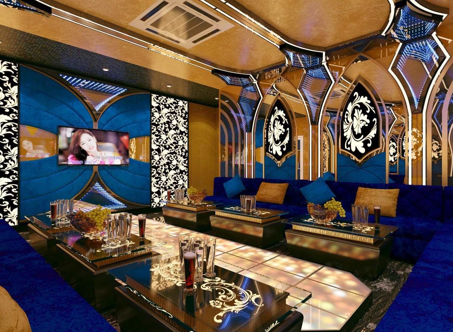 Hình thiết kế phòng karaoke gia đình 2