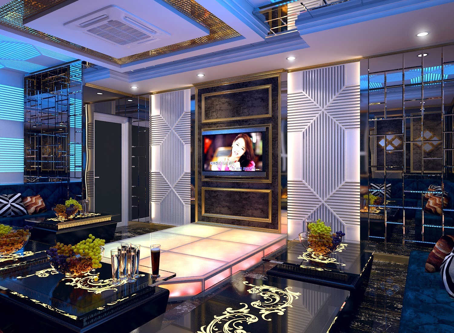 Hình thiết kế phòng karaoke gia đình 4