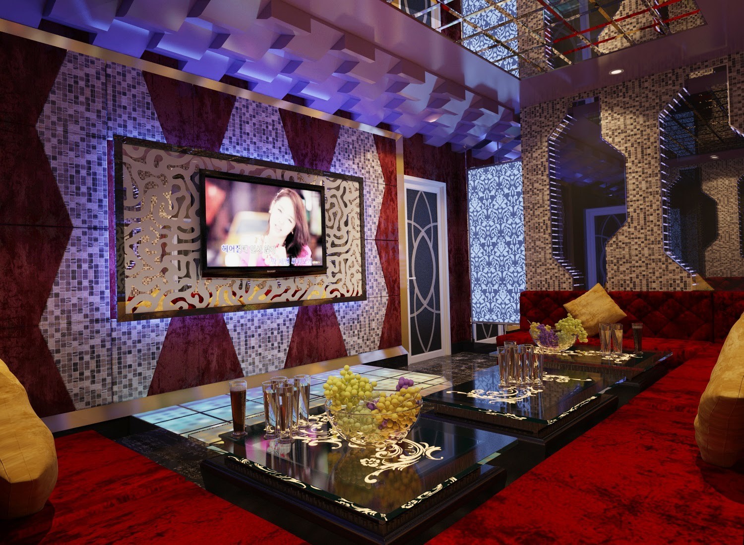 Hình thiết kế phòng karaoke gia đình 9