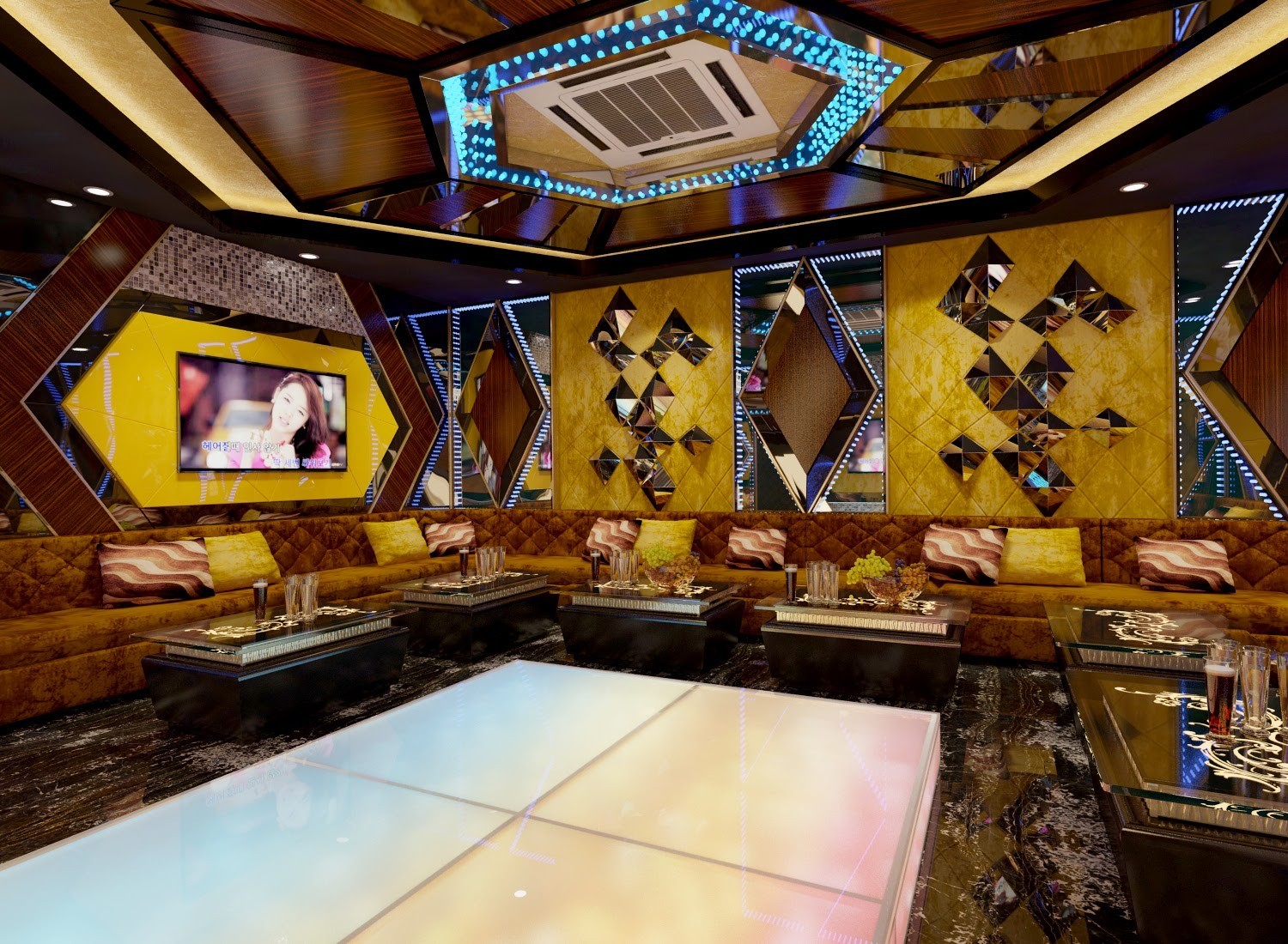 Hình thiết kế phòng karaoke vip 2 Hình thiết kế phòng karaoke vip 2