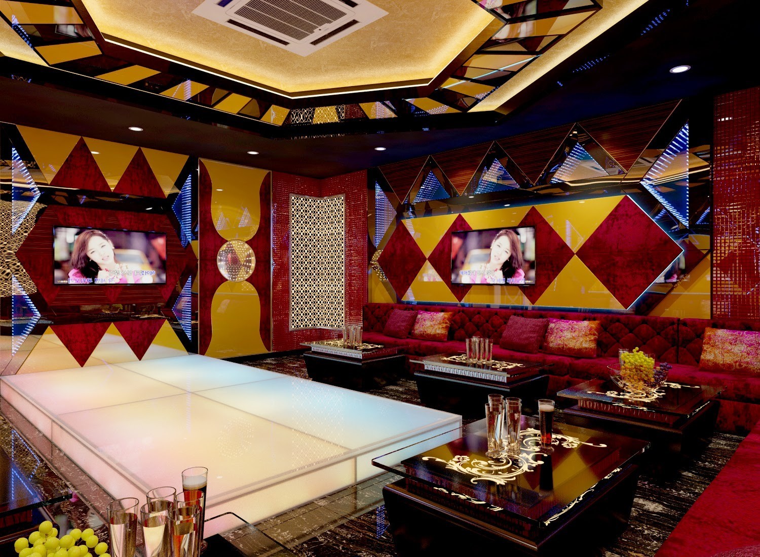 Hình thiết kế phòng karaoke vip 6 Hình thiết kế phòng karaoke vip 6