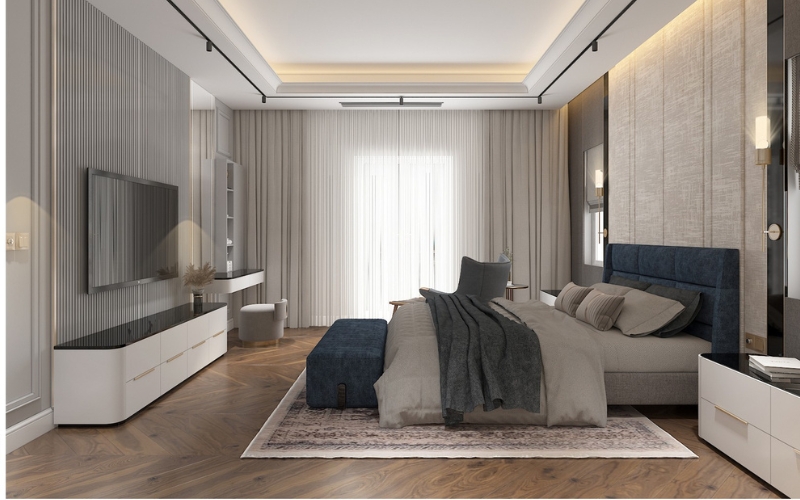 Mẫu thiết kế nội thất phòng ngủ hiện đại Mẫu thiết kế nội thất phòng ngủ hiện đại