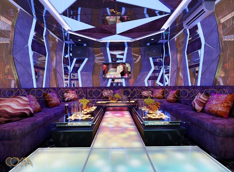 Mẫu thiết kế phòng karaoke hiện đại theo phong cách quán bar mẫu 3 view số 2 Mẫu thiết kế phòng karaoke hiện đại theo phong cách quán bar mẫu 3 view số 2