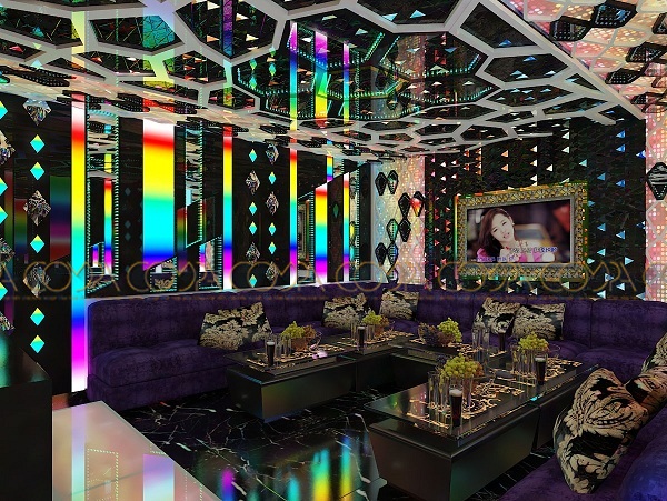 Mẫu thiết kế phòng karaoke hiện đại theo phong cách quán bar mẫu 4 view số 1 Mẫu thiết kế phòng karaoke hiện đại theo phong cách quán bar mẫu 4 view số 1