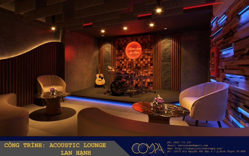 Thiết kế nội thất phòng trà Thiết kế nội thất phòng trà