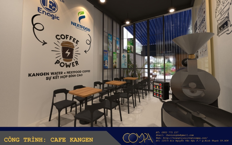 Mẫu thiết kế nội thất quán cafe Mẫu thiết kế nội thất quán cafe