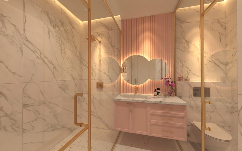 Mẫu thiết kế phòng ngủ màu hồng pastel Mẫu thiết kế phòng ngủ màu hồng pastel