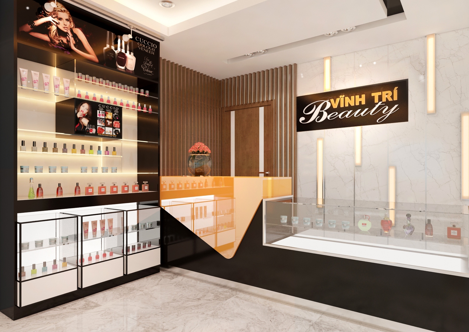 thiết kế cửa hàng thiết kê của hàng