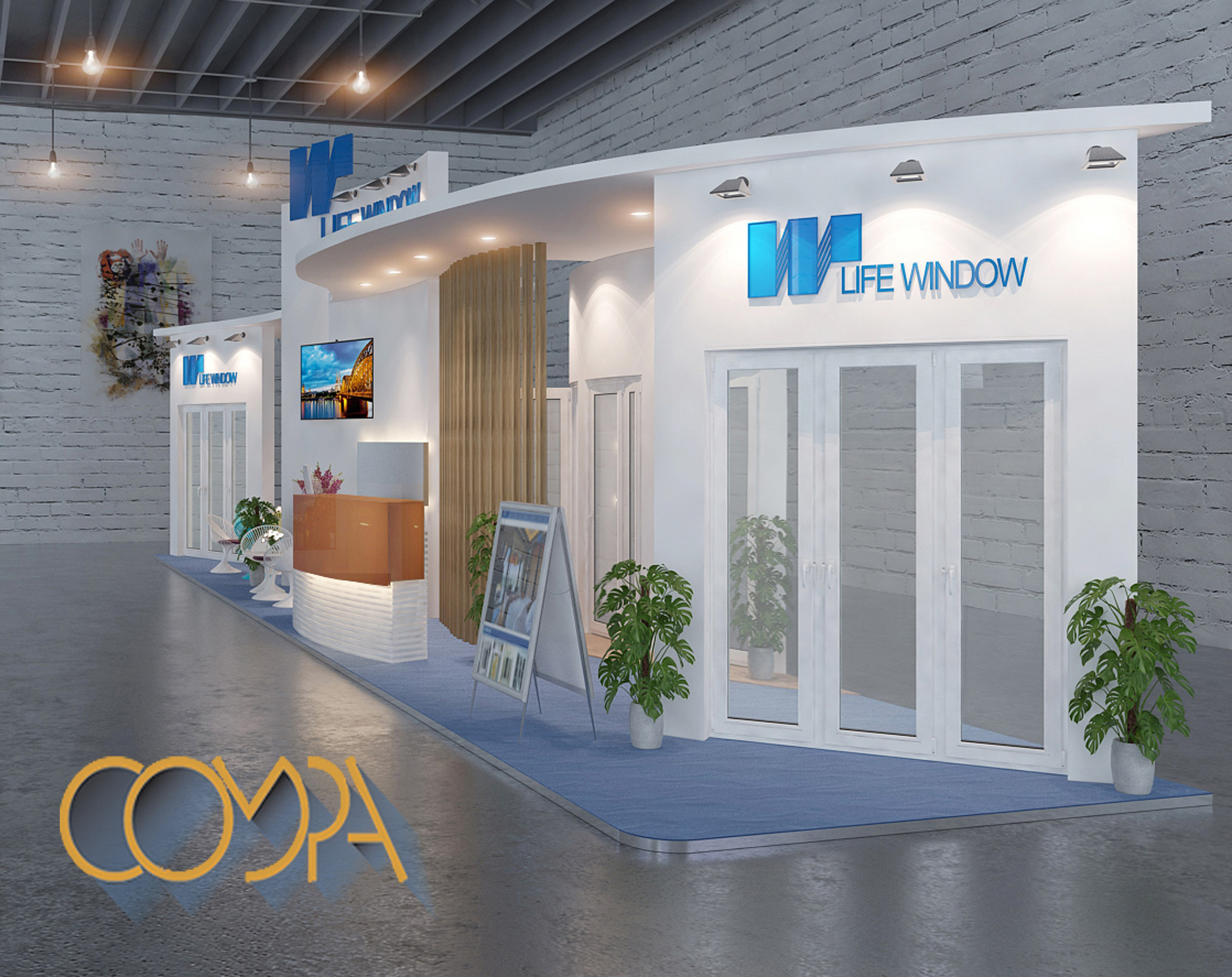 Thiết kế gian hàng hội chợ Vietbuild2017