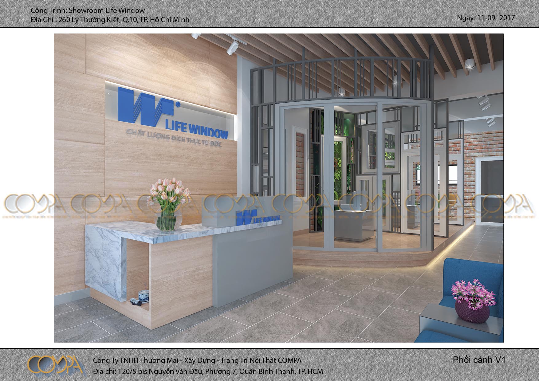 Thiết kế nội thất showroom lifewindow Thiết kế nội thất showroom lifewindow