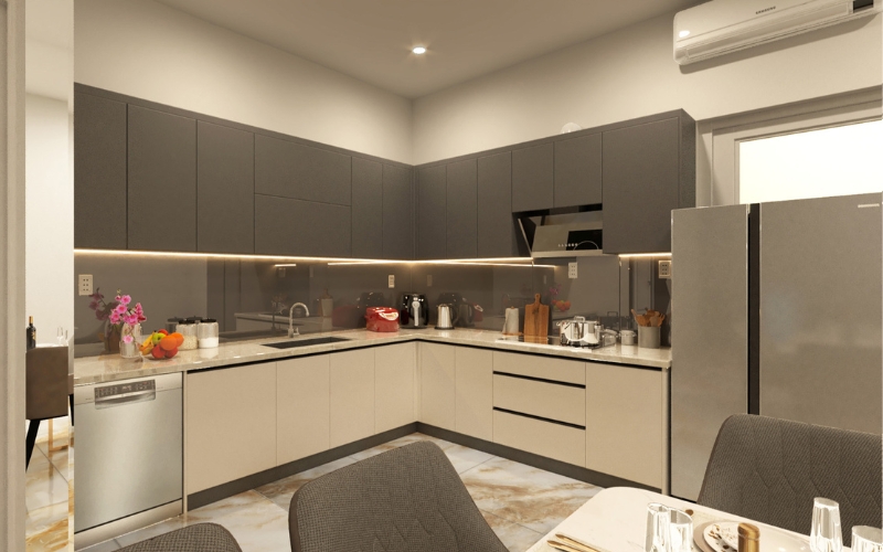 Hình ảnh thiết kế nội thất nhà bếp thông minh