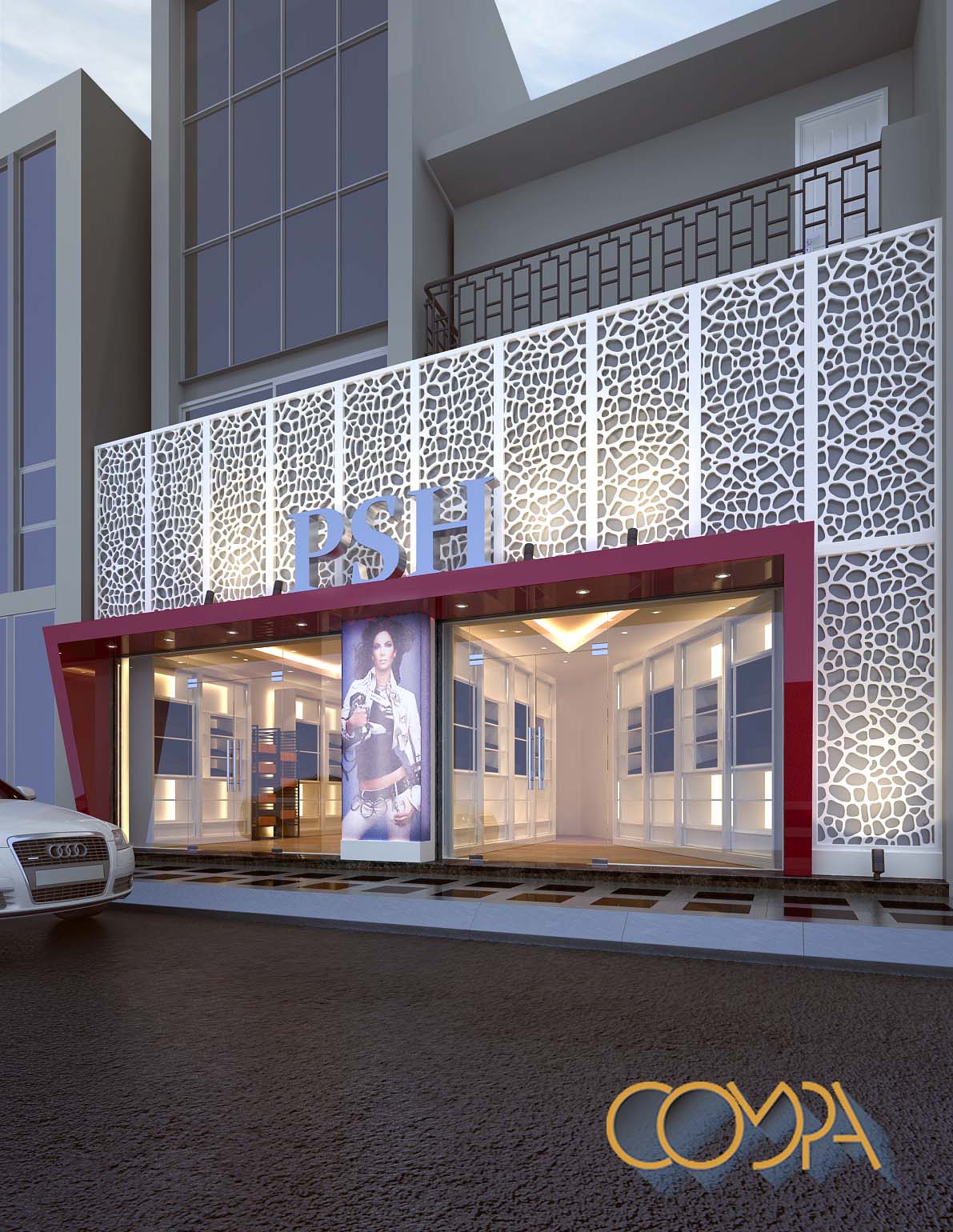 thiết kế nội thất Shop thời trang theo phong cách hiện đại mặt tiền thiết kế nội thất Shop thời trang theo phong cách hiện đại mặt tiền