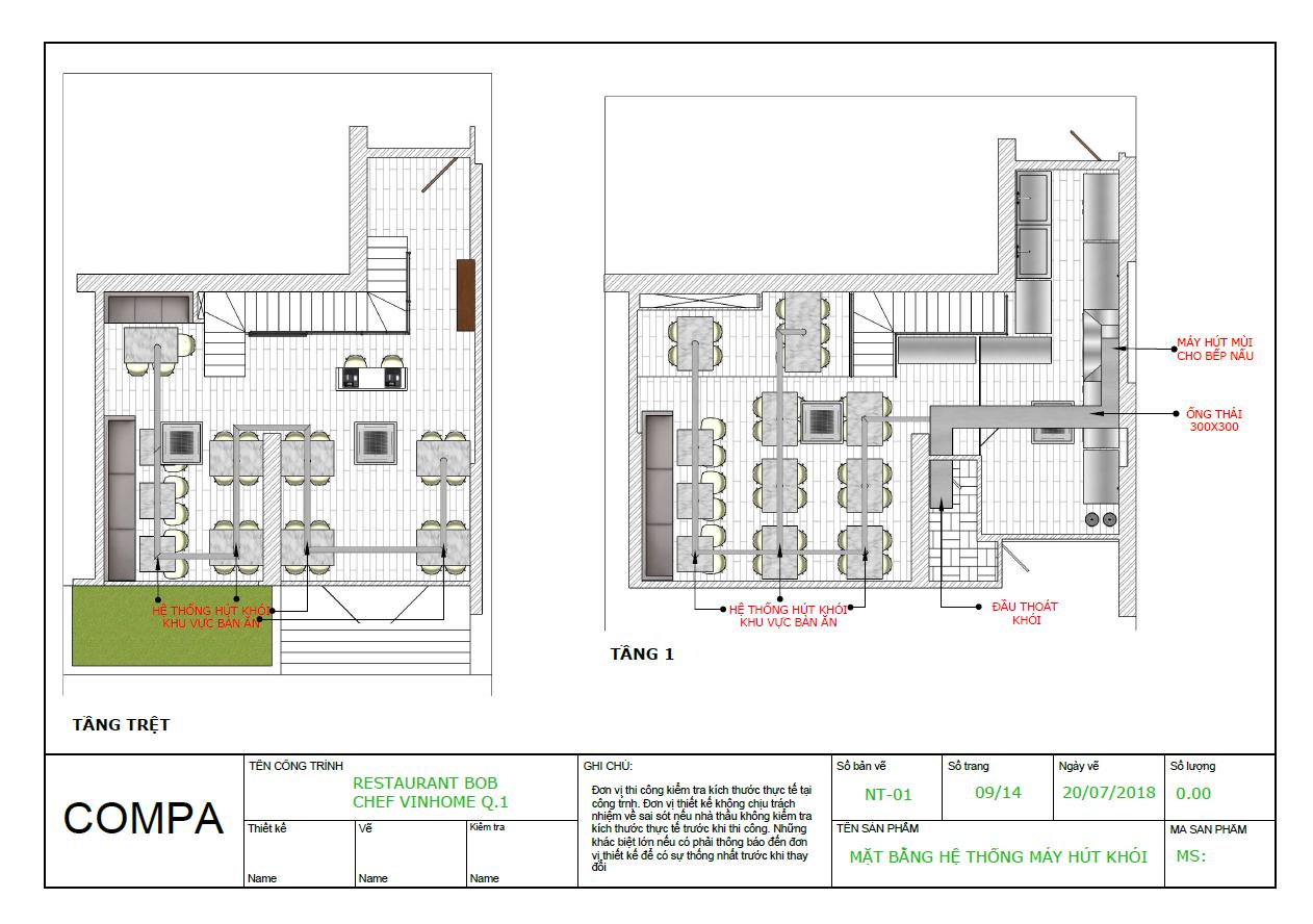 Bố trí mặt bằng phía sau