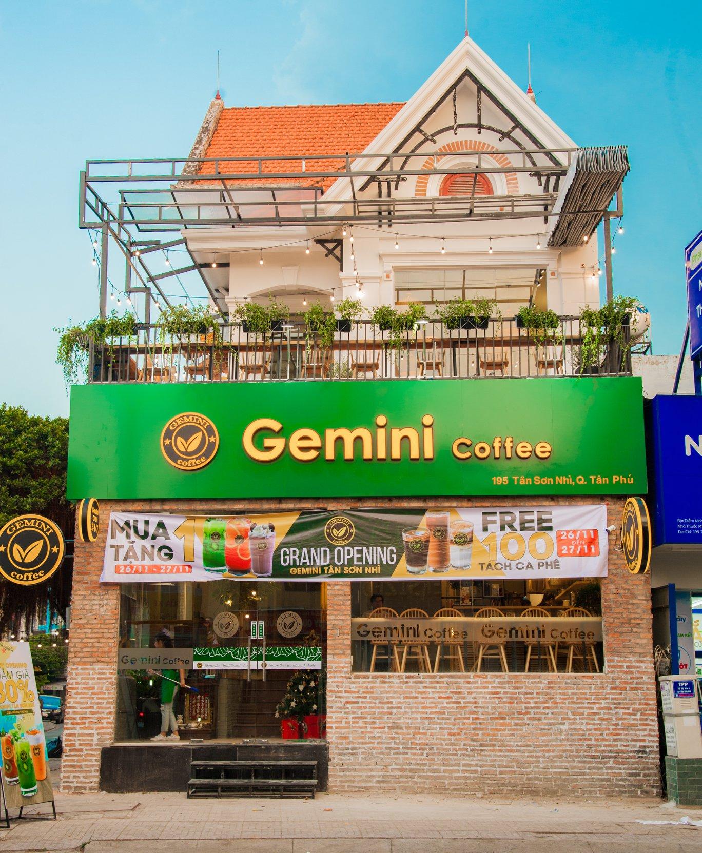 Thương hiệu quán Coffe Gemini