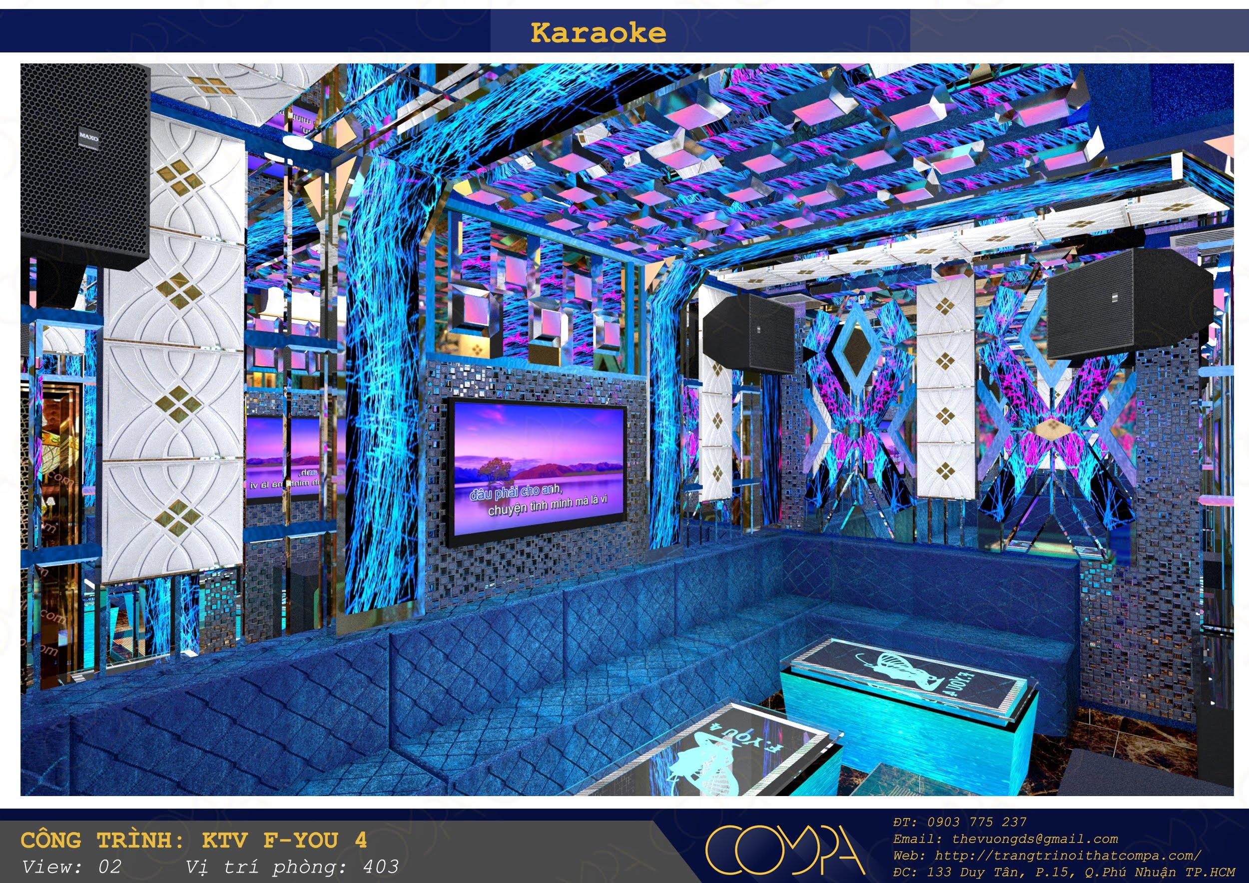 Mẫu phòng karaoke phong cách mini bar