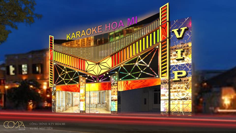 Thiết kế 3D quán karaoke độc đáo