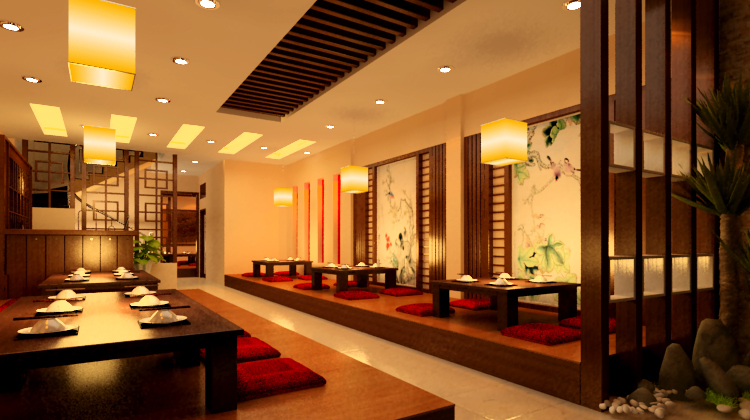 ý tưởng thiết kế nhà hàng Hàn Quốc với chất liệu gỗ ý tưởng thiết kế nhà hàng Hàn Quốc với chất liệu gỗ