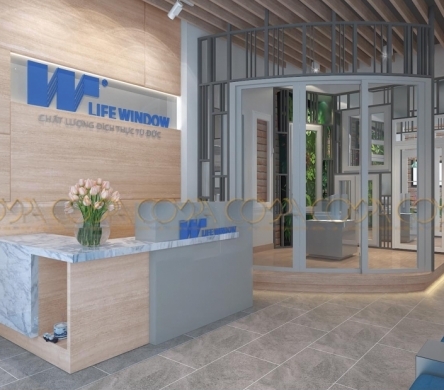 Thiết kế nội thất showroom trụ sở chính Lifewindow