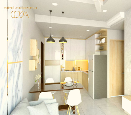 THIẾT KẾ NỘI THẤT CĂN HỘ CHUNG CƯ 60M2 SUNRISE CITY QUẬN 7