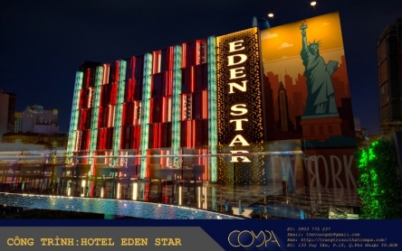 LÀM MỚI KHÔNG GIAN GIẢI TRÍ CHO KHÁCH HÀNG VỚI THIẾT KẾ TẦNG MÁI VÀ NHÀ HÀNG KHÁCH SẠN EDEN STAR