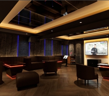 HÌNH ẢNH THI CÔNG PHÒNG KARAOKE GIA ĐÌNH TIÊU CHUẨN PCCC 60M2 TẠI QUẬN 2